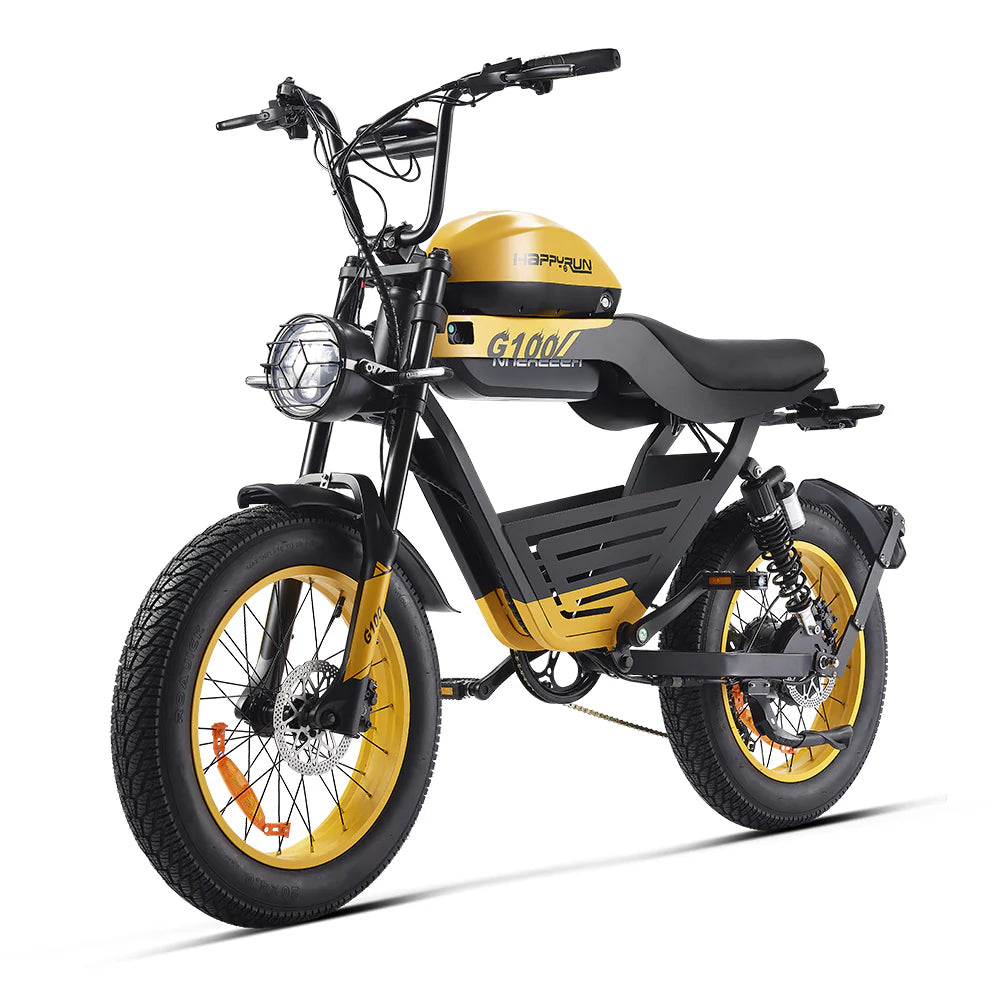 HappyRun G100 Electric Bike 2000W Dual Batteries Long Range Motorcycle