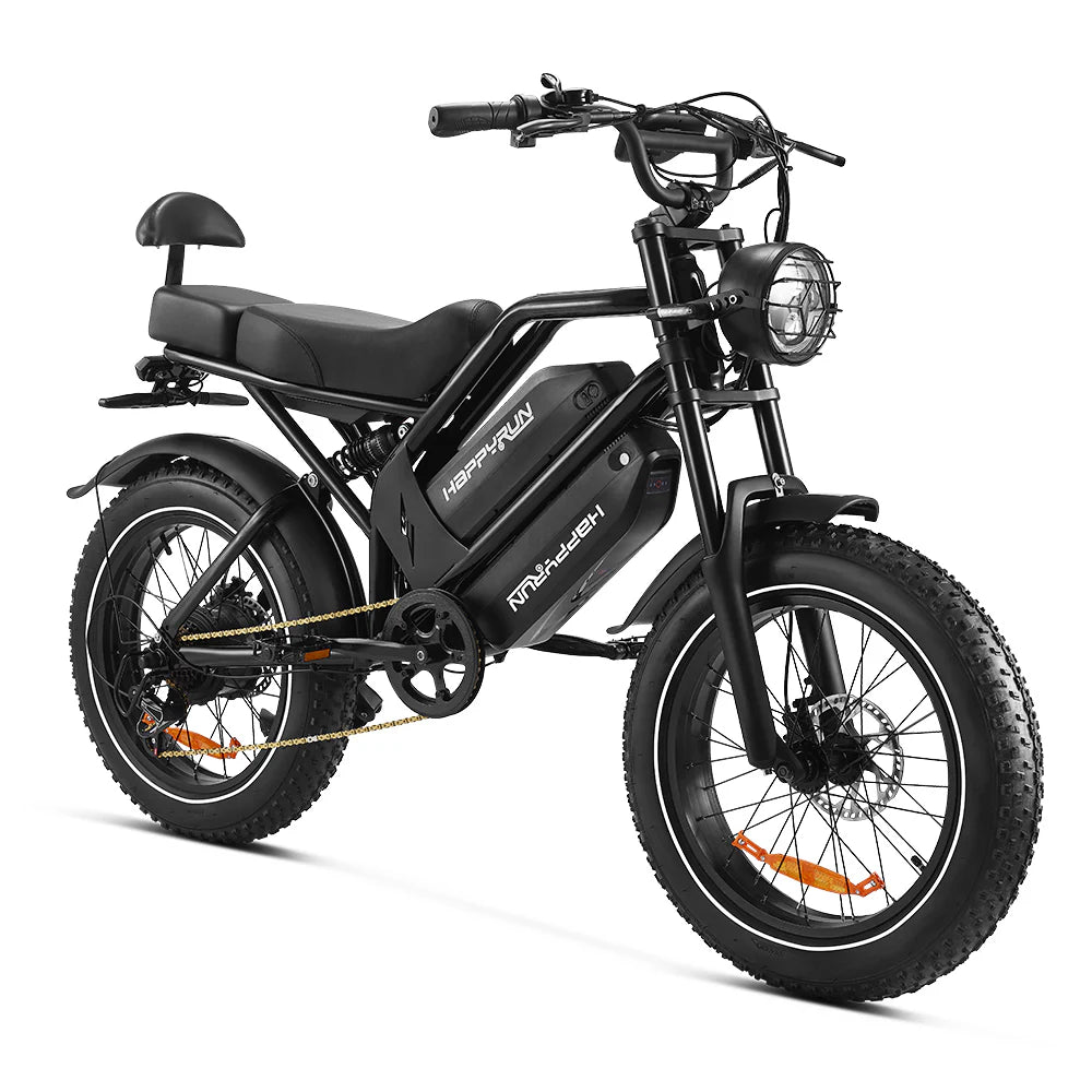 2025 NEW HappyRun G70 2000W Dual Battery Fast Electric Cargo Bike for Sale