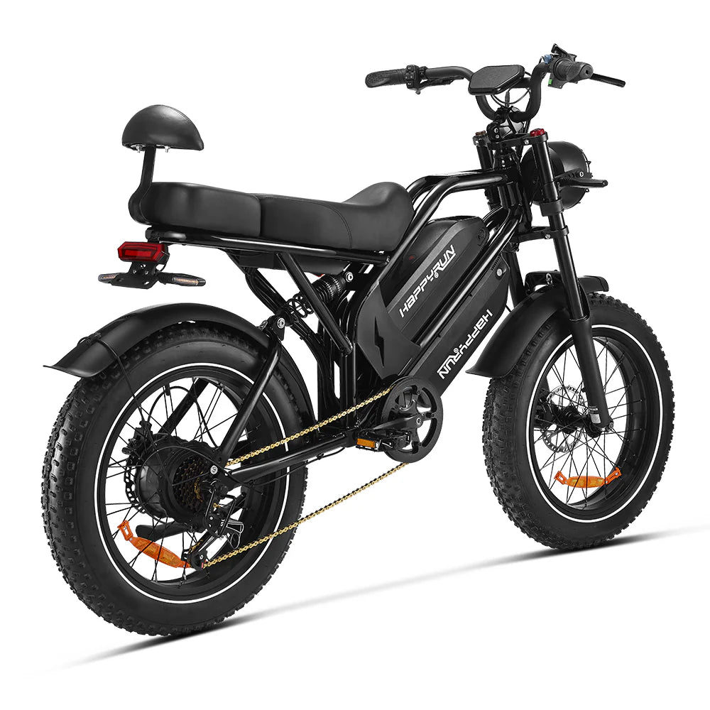 2025 NEW HappyRun G70 2000W Dual Battery Fast Electric Cargo Bike for Sale