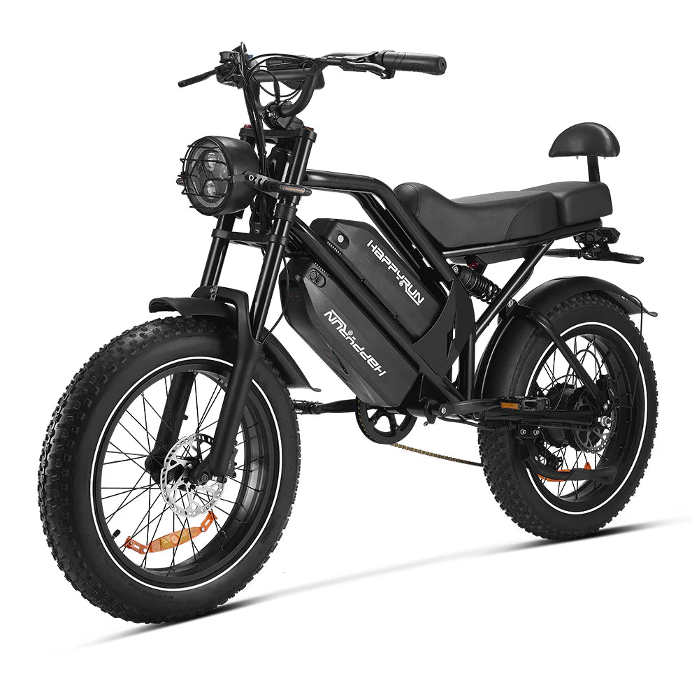 2025 NEW HappyRun G70 2000W Dual Battery Fast Electric Cargo Bike for Sale