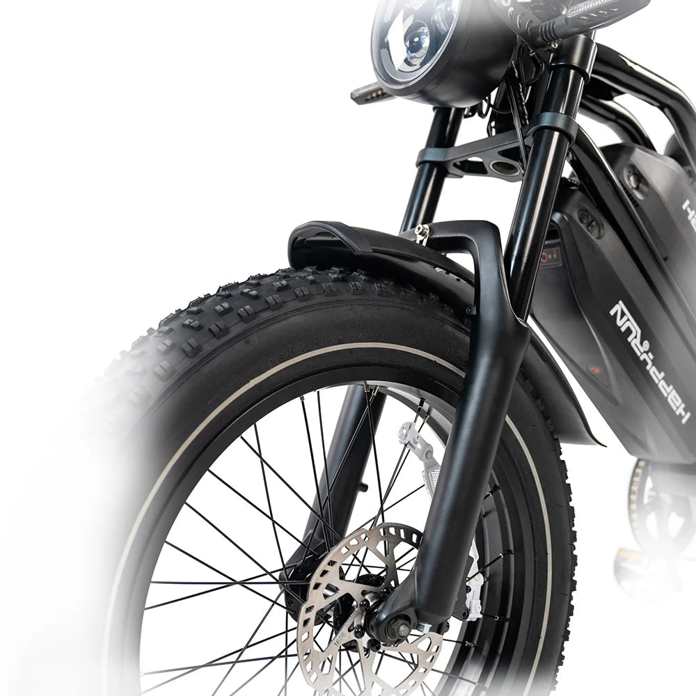 2025 NEW HappyRun G70 2000W Dual Battery Fast Electric Cargo Bike for Sale