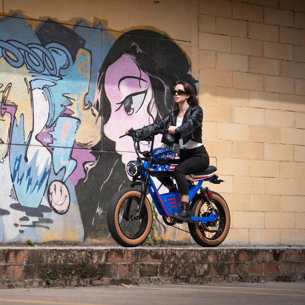 HappyRun G100 Electric Bike 2000W Dual Batteries Long Range Motorcycle