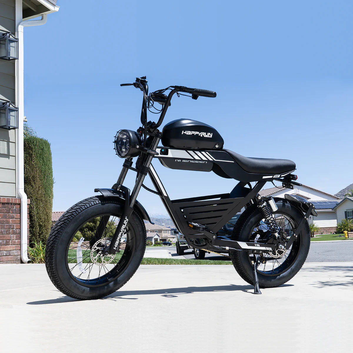 HappyRun G100 Electric Bike 2000W Dual Batteries Long Range Motorcycle