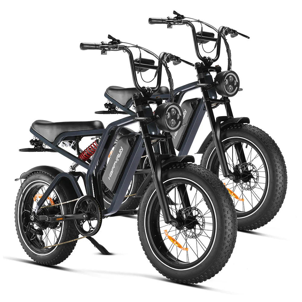 Happyrun Tank G60 Pro 2000W Moped Style Offroad Electric Bike Fat Tire