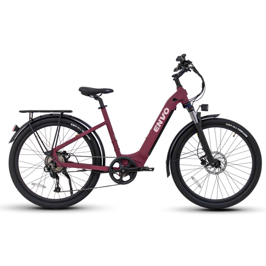 ENVO ST50 Maroon Electric Bike