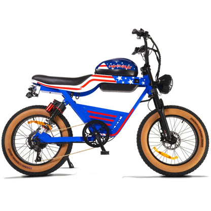 HappyRun G100 Electric Bike 2000W Dual Batteries Long Range Motorcycle