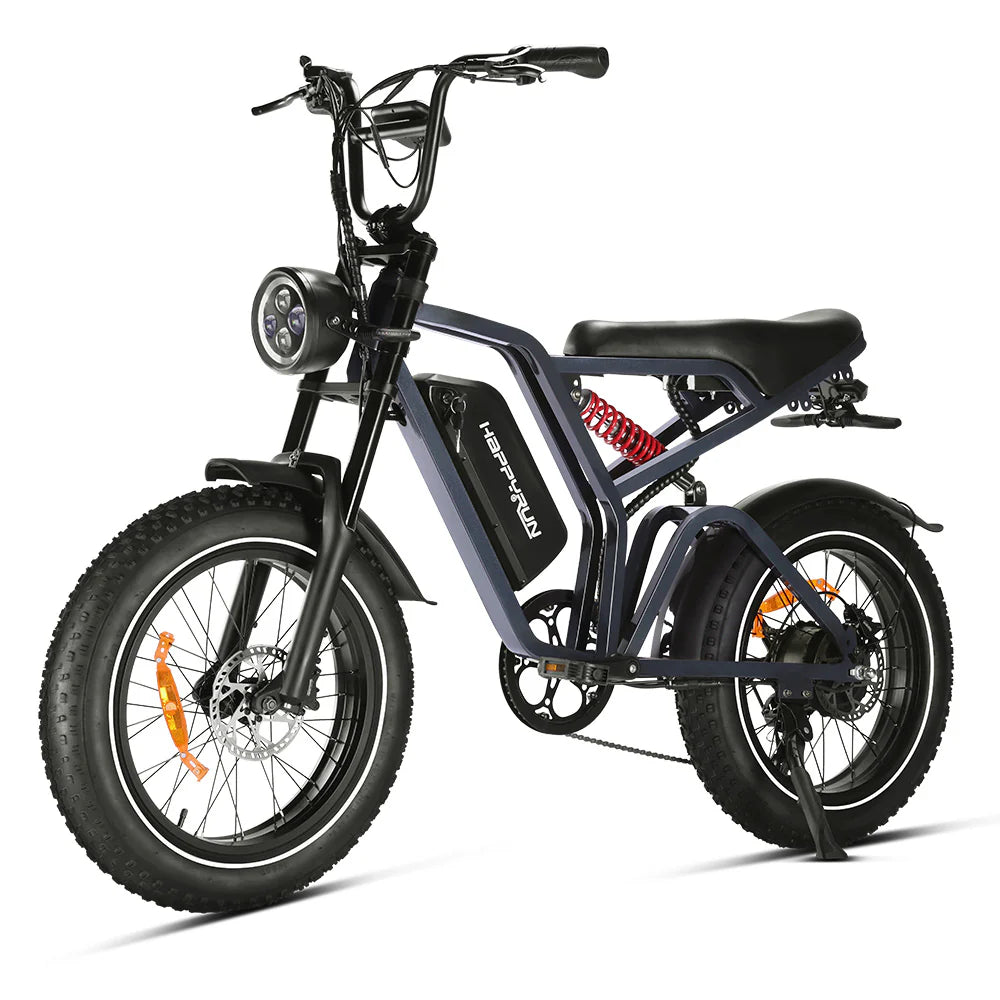 Happyrun Tank G60 Pro 2000W Moped Style Offroad Electric Bike Fat Tire
