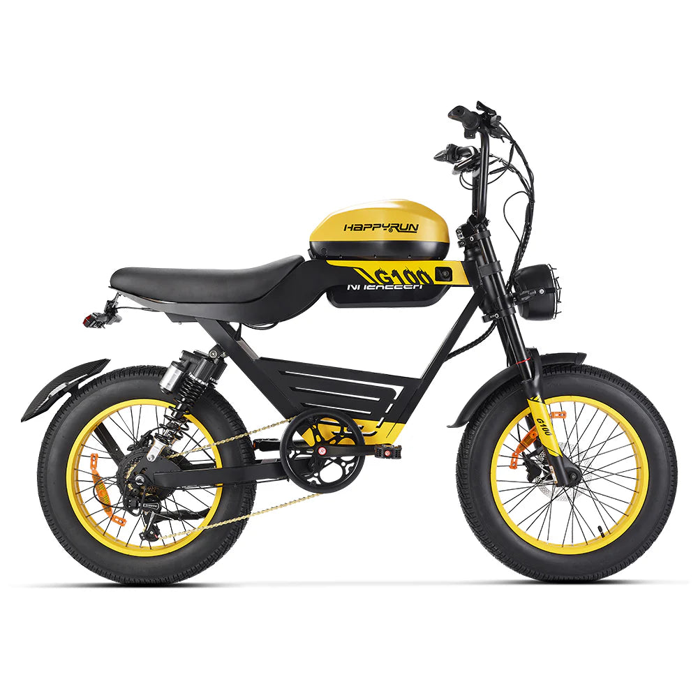 HappyRun G100 Electric Bike 2000W Dual Batteries Long Range Motorcycle