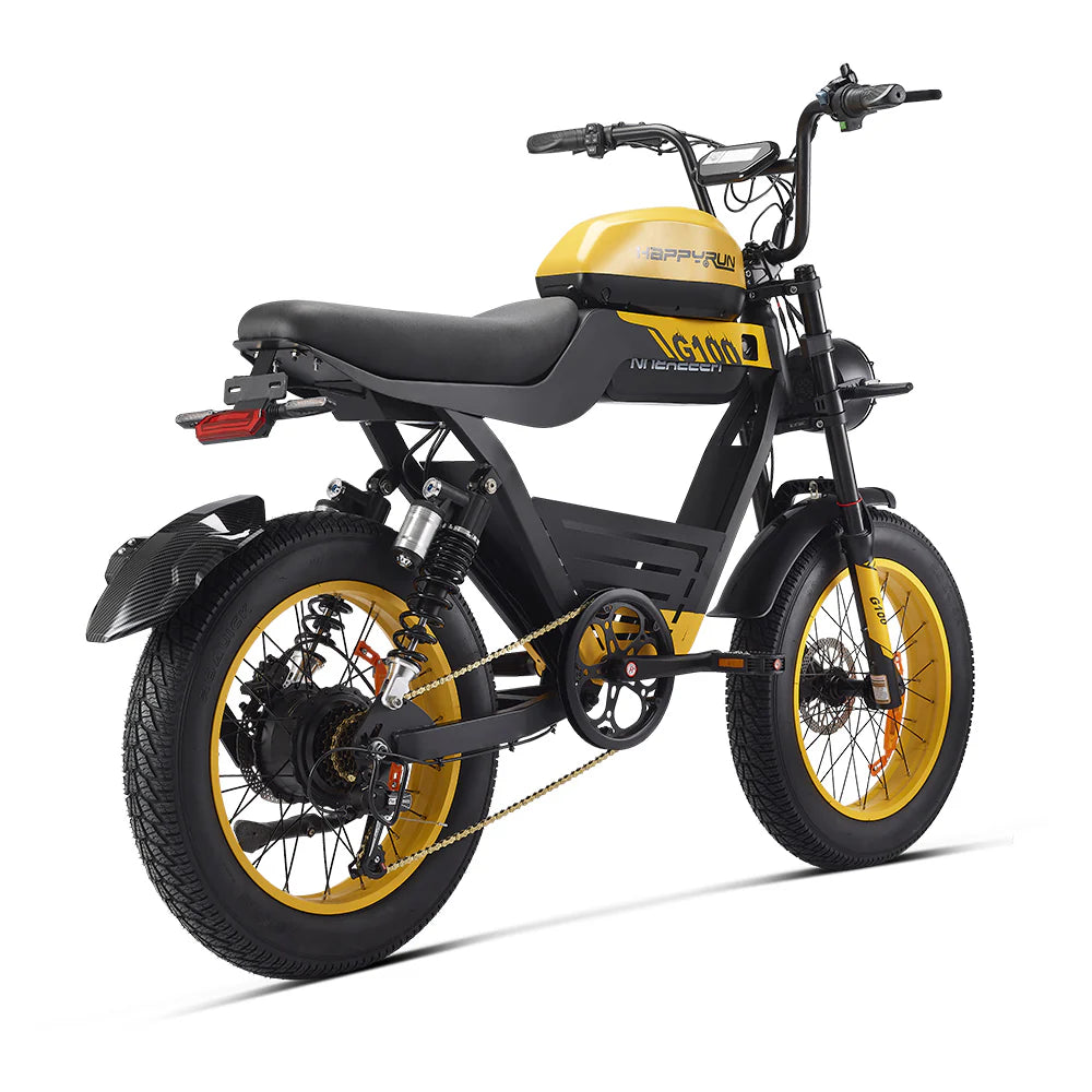 HappyRun G100 Electric Bike 2000W Dual Batteries Long Range Motorcycle
