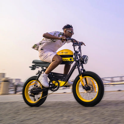 HappyRun G100 Electric Bike 2000W Dual Batteries Long Range Motorcycle